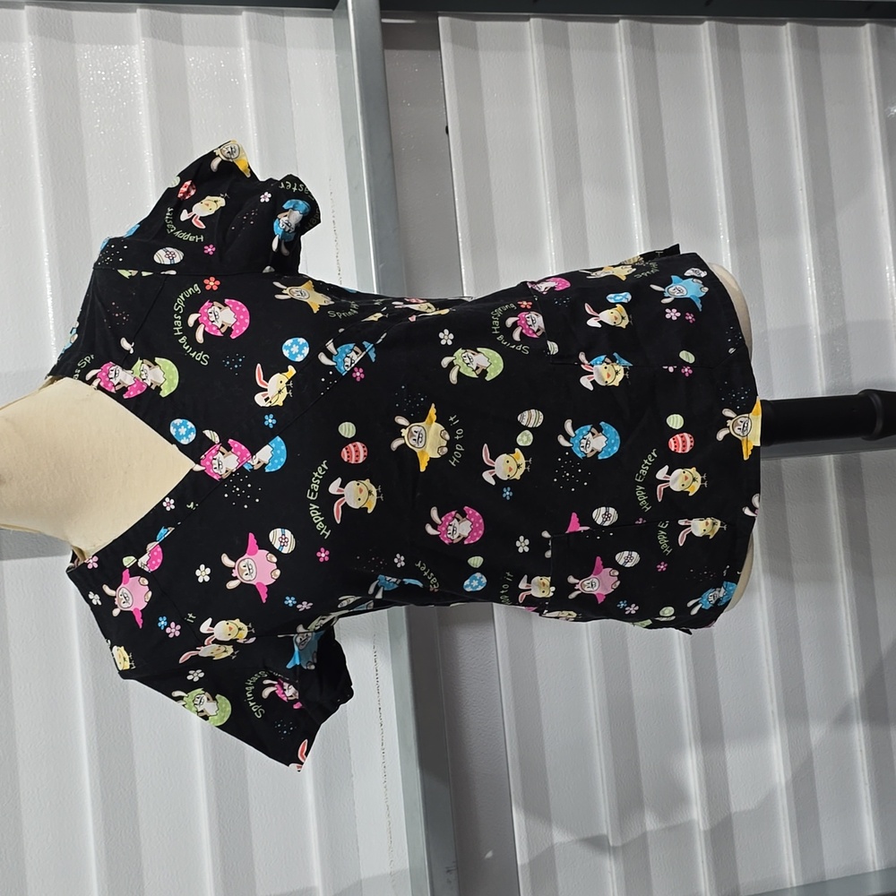 Scrubstar Easter Themed Women's ascrub Top Size XS